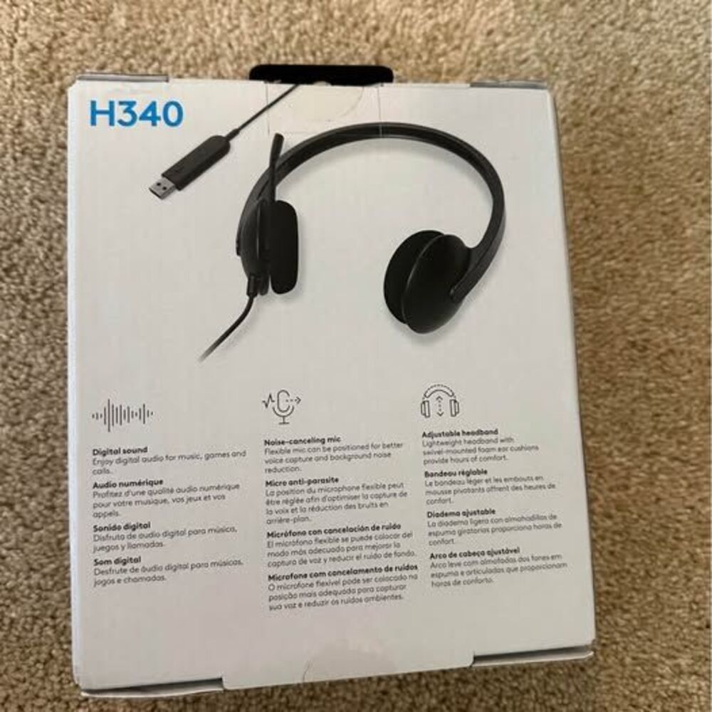Logitech H340 USB-A Computer Headset - Picture 2 of 5